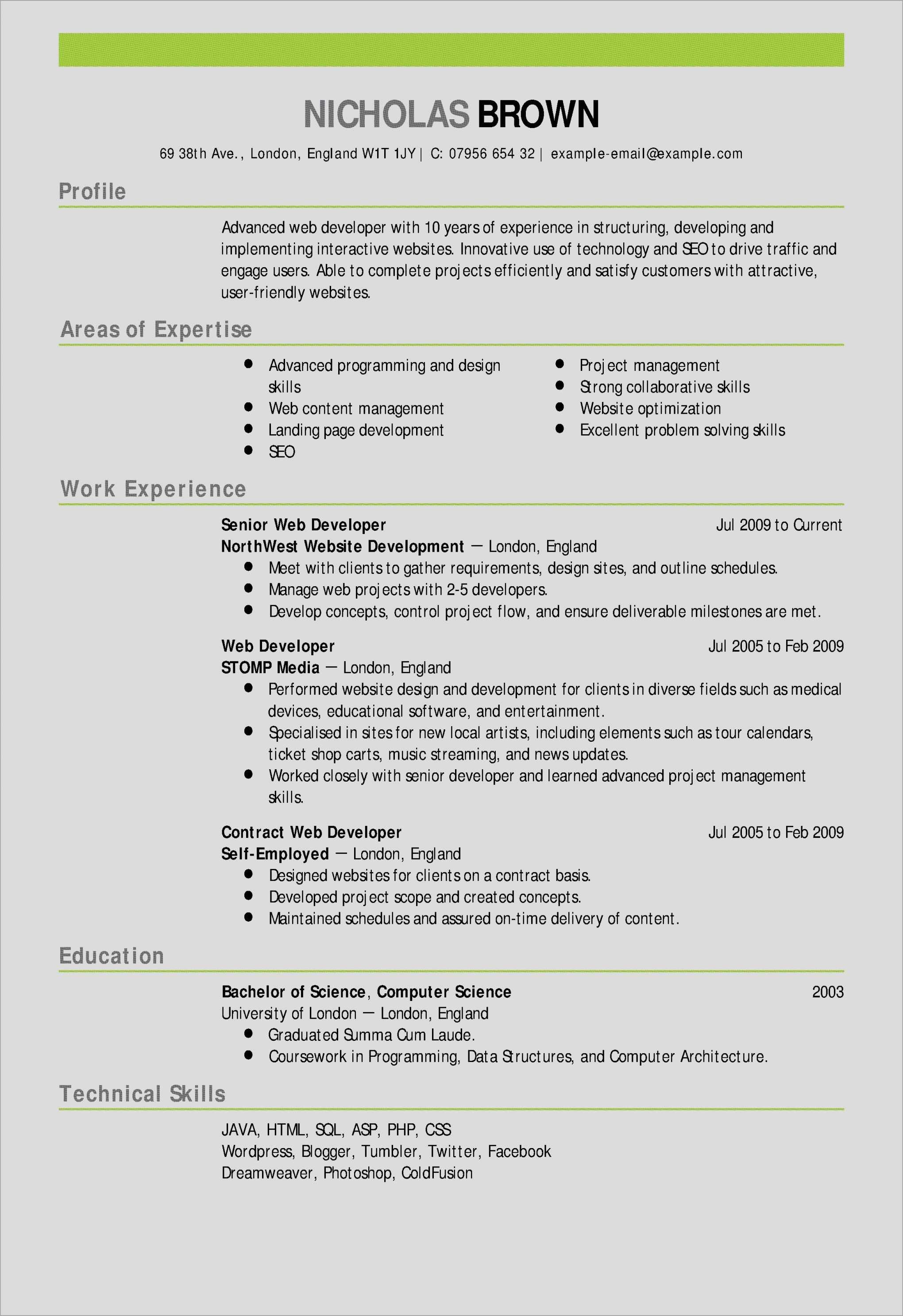 Resume Template Libreoffice Resume Word New Awesome Examples Resumes