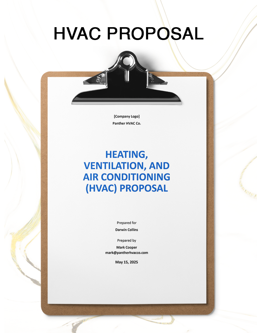 Free Hvac Proposal Template